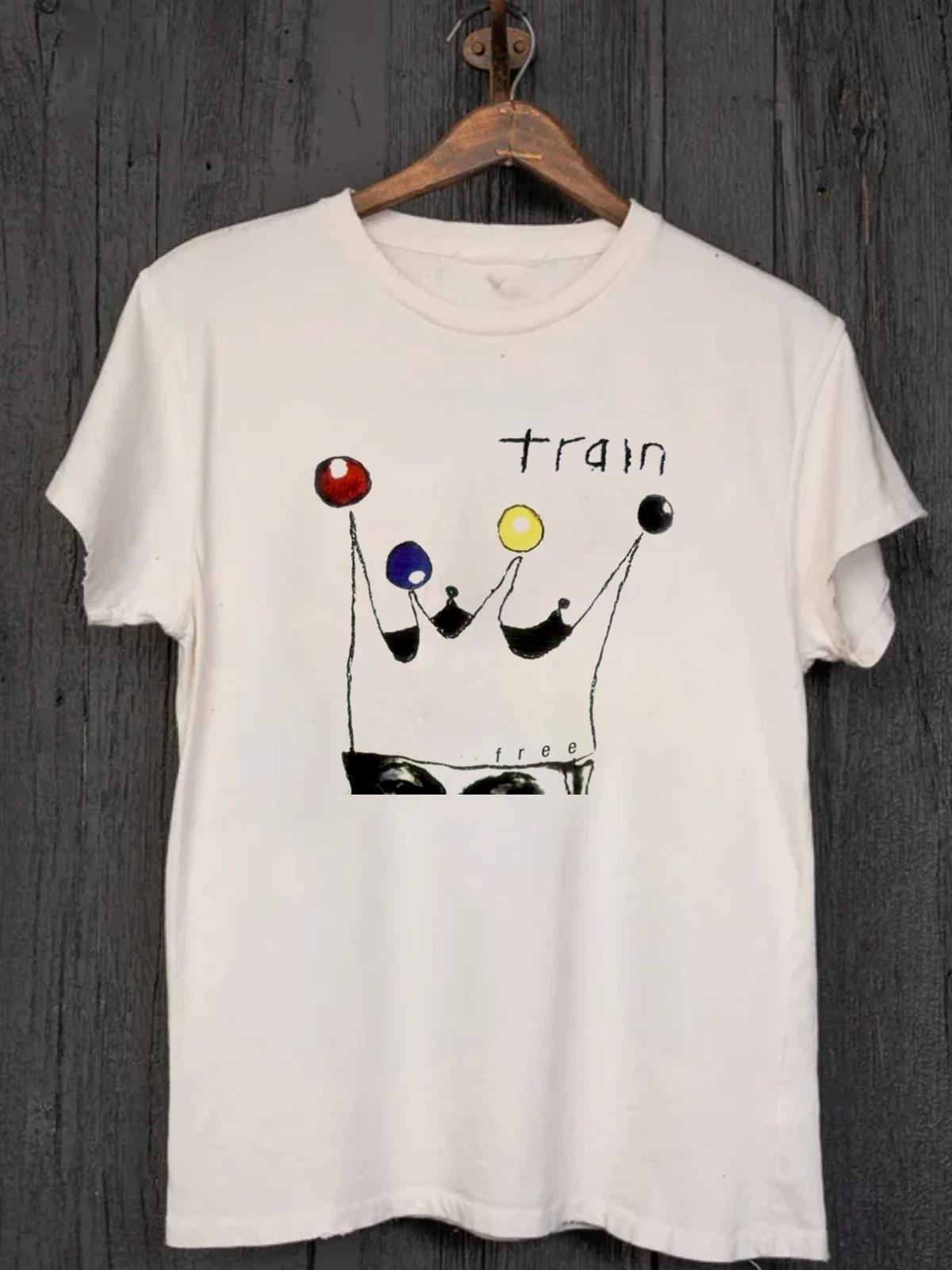 

New Collection Train Band Rock Music White S to 5XL Concert Shirt SG518 5XL різнокольоровий