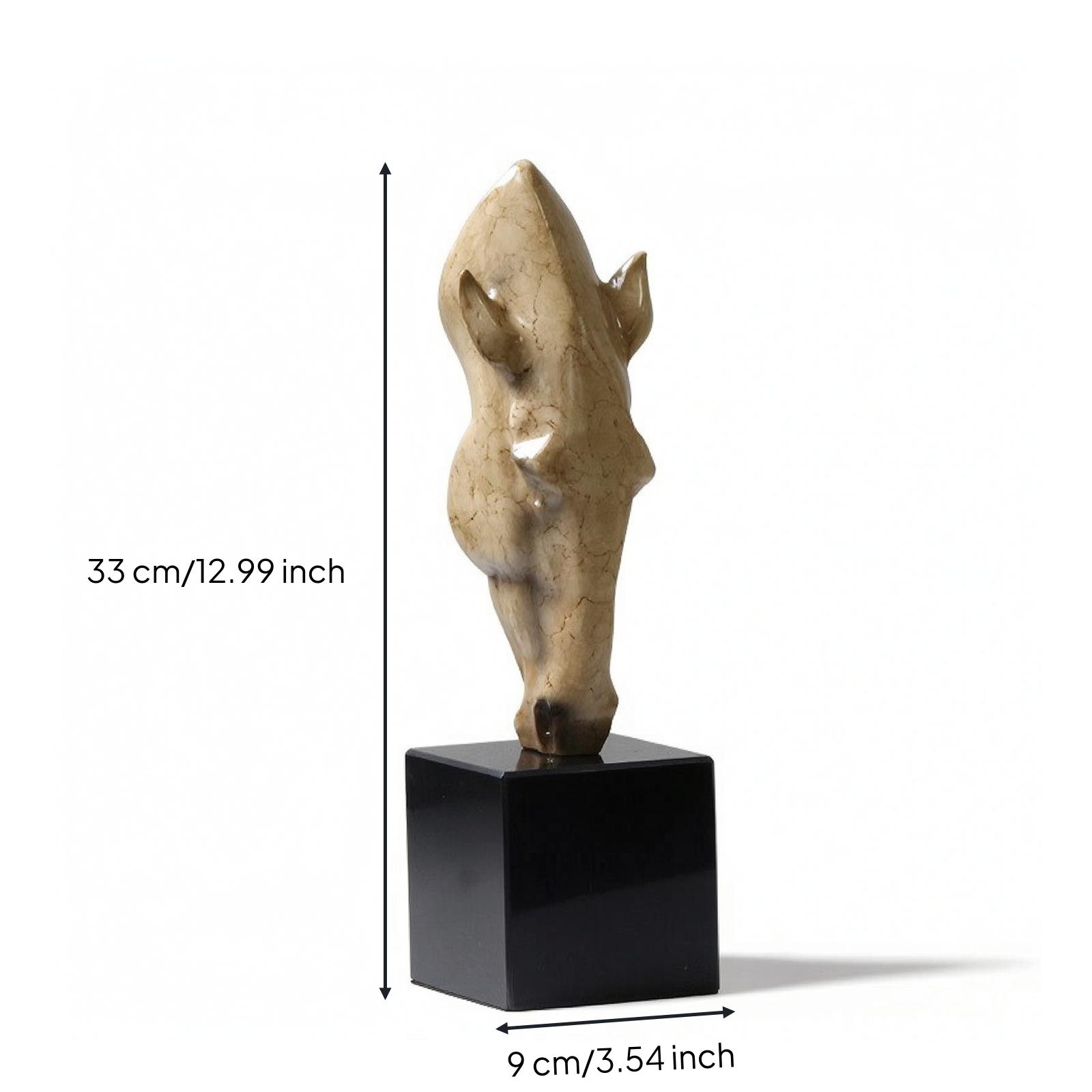 Horse Head Sculpture Modern Statue Abstract