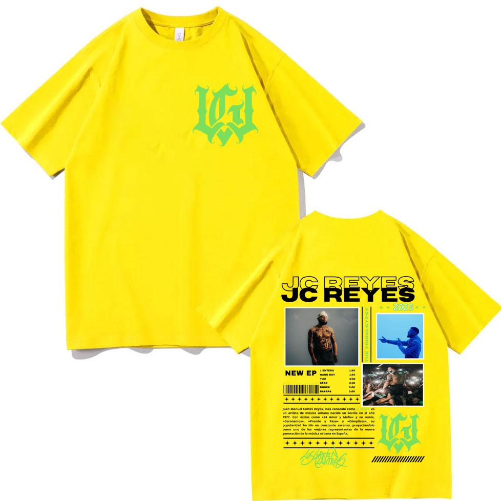 Rapper Jc Reyes Tour 2025 Merch T Shirt Unisex Unisex Harajuku Hip Hop Pop Music Tshirt Summer Fashion Casual Short Sleeve Tshirts