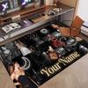 Custom Name Crystal Velvet Rug,Ayliva Comfortable Anti Slip Floor Mat For Room Decoration