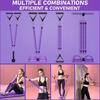 Full Body Sculpting Exercise Equipment Nonslip Foot Pedals Resistance Band For Safe Training
