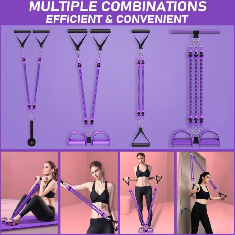 Full Body Sculpting Exercise Equipment Nonslip Foot Pedals Resistance Band For Safe Training