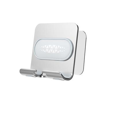 Metall Wand-Handyhalter Einstellbar Bohrfrei Badezimmer-Handyhalter für Mobiltelefone Tablets und Kleine Gegenstände B10