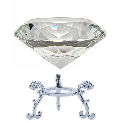 Shantia Kristall Diamantschliff 100mm Hoch Hoch Dekorativ Leckerbissen Mehrfarbig Transparent 100mm mit Briefbeschwerer, Qualität, Funkelnd, Glänzend, Klarheit,