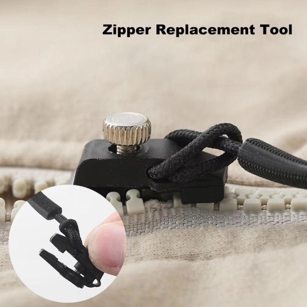 12/24Pcs DIY Zipper Slider Puller Multi-Sized Zipper Replacement Kit Zipper Puller Replacement  Bags