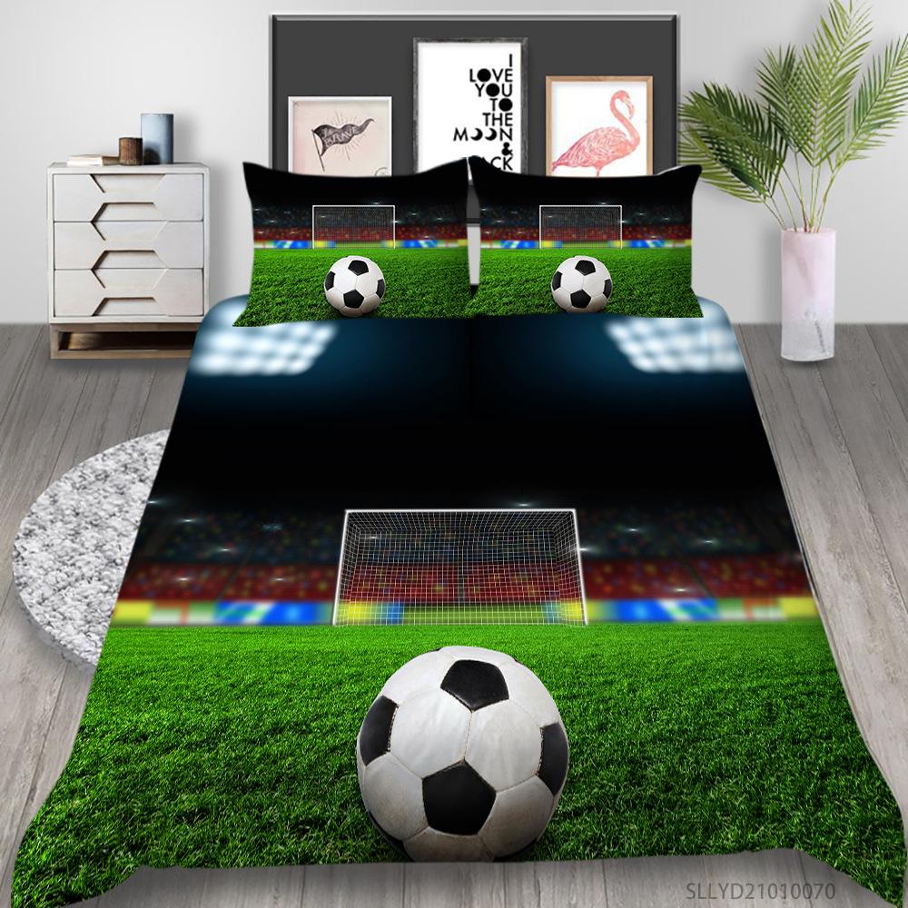 3D Digital Printing Bedding Two Or Three-Piece Football Billiard Series Polyester