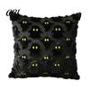 Halloween Party Supplies Ghost Cushion Cover, Plush Embroidered Throw Pillow 18x18 Cute Cover Inch Case for Home Sofa Bed Decor Holiday Covers