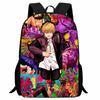 Printed Two-Dimensional Chainsaw Man Schoolbag, Primary School Student Cartoon Chaaw Man Backpack
