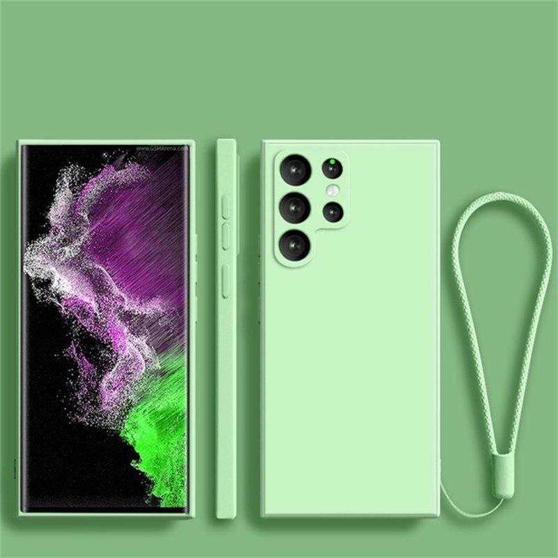 

S22 S23 Ultra S22 5G Чохол Захист камери Рідкий силікон S23U 5G Чохол для Samsung Galaxy S22 Plus S22 Ultra S 23Ultra S23Plus Samsung S23 Ultra зелений