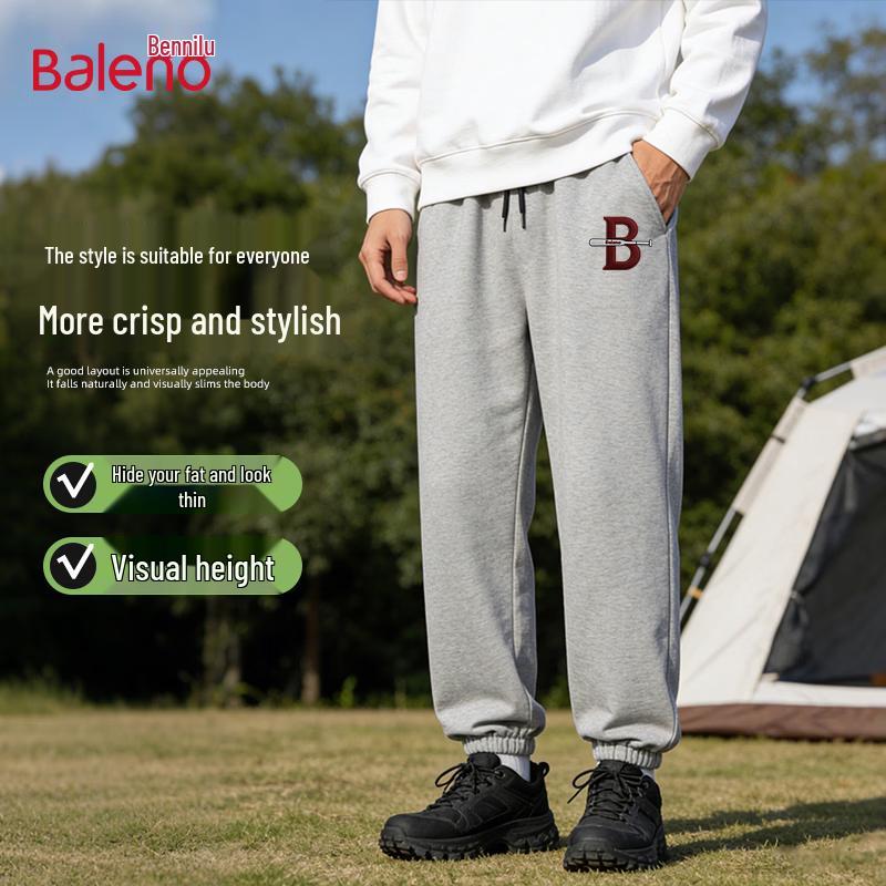 Baleno Men s BNL Baseball Letter Jogger Sweatpants L