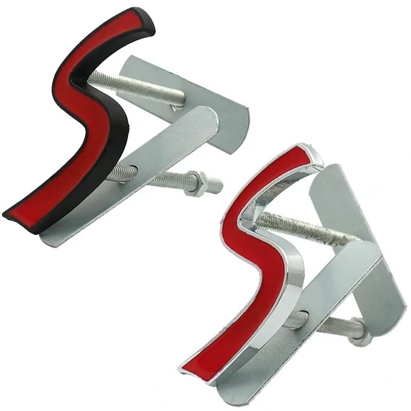 Pro Mini S Logo Auto Přední Maska Mřížka Znak Emblém Samolepka Nálepky pro Cooper R50 R52 R53 R56 R57 R58 F55 F56 Auto Styling Samolepka Příslušenství