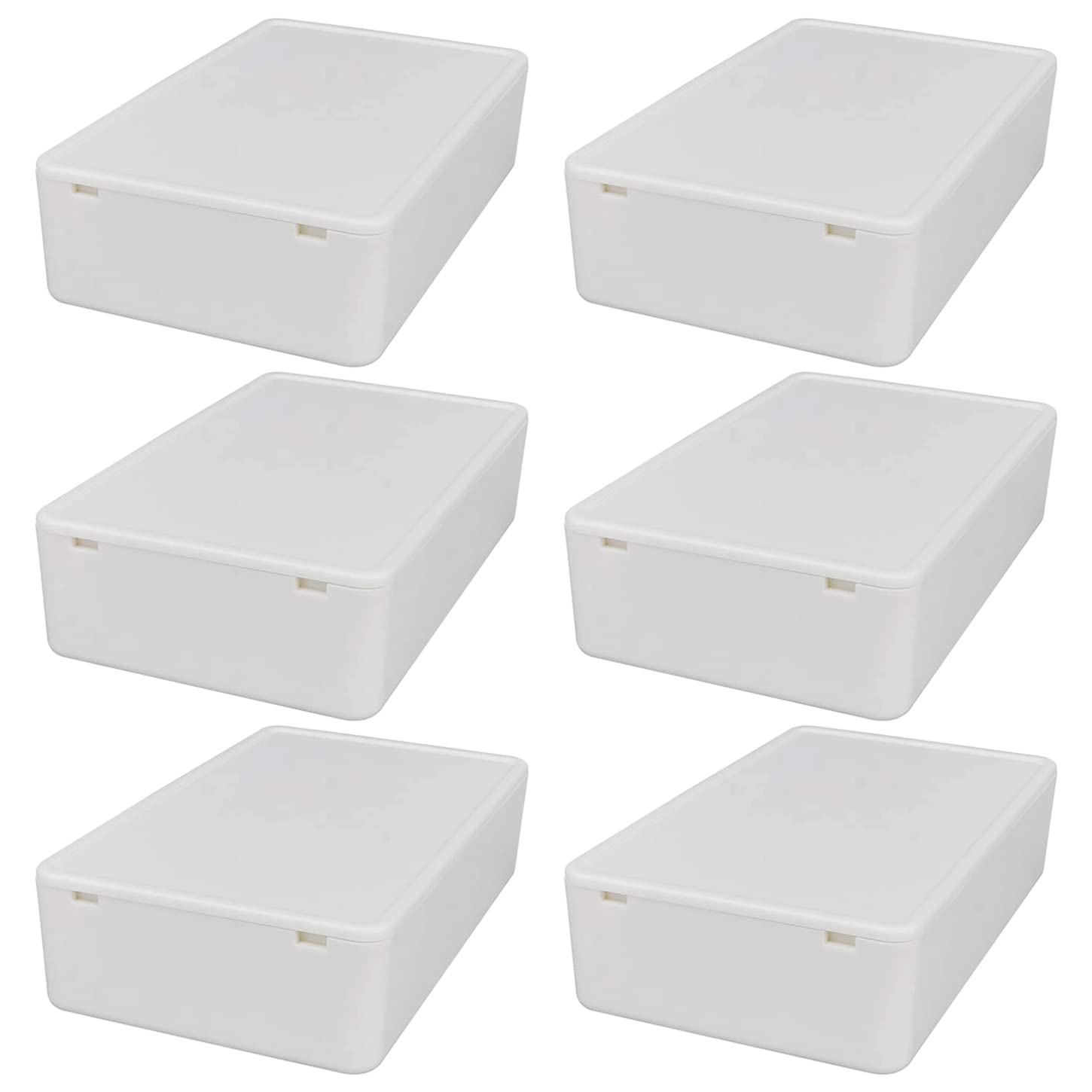 

GTIWUNG ABS Plastic Electrical Project Box Enclosure Case Junction Box Junction Box Junction Box ABS Waterproof Box 6 Pieces White 100 x 60 x 25mm білий