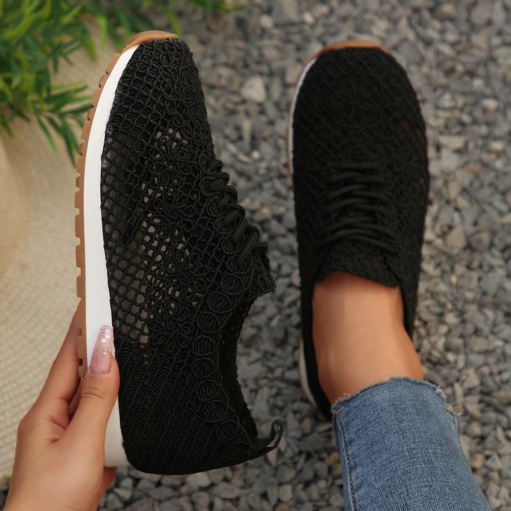 Large size flat-bottomed casual sports shoes 22 new European and American sequined lace-up shoes