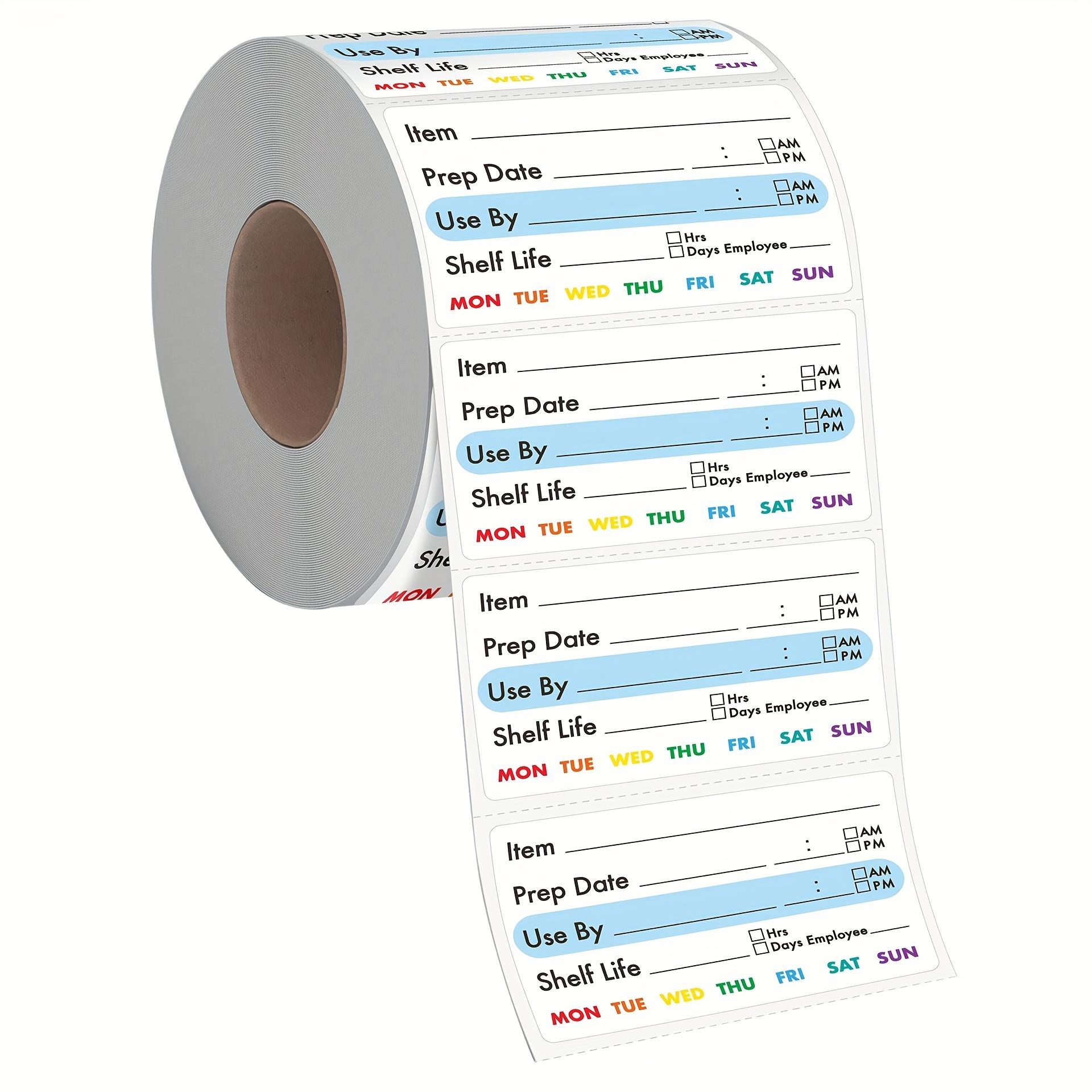 

1 Roll Removable Food Storage Labels, Freezer & Pantry Can Stickers for Kitchen Restaurant Jars & Containers