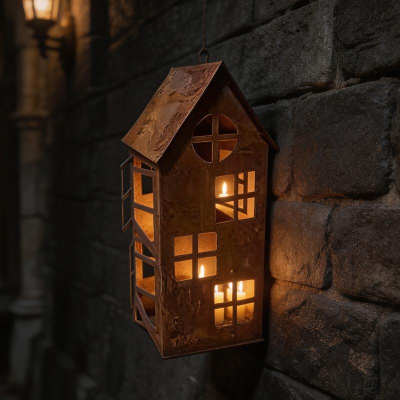 Svícny ve tvaru domečku Meditační potřeby Domácí dekorace Figurka domečku Držák na svíčku do kuchyňské linky Skříňky Párty