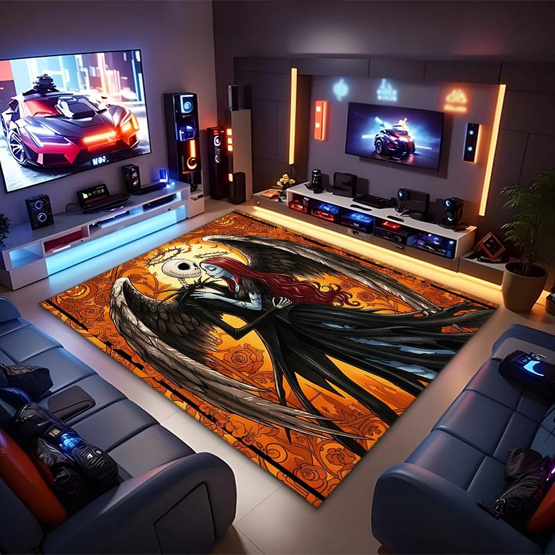 1PC The Nightmare Before Christmas Rug - Home Decoration Carpet For Living Room Bedroom Flooring Computer Chair Area Rug