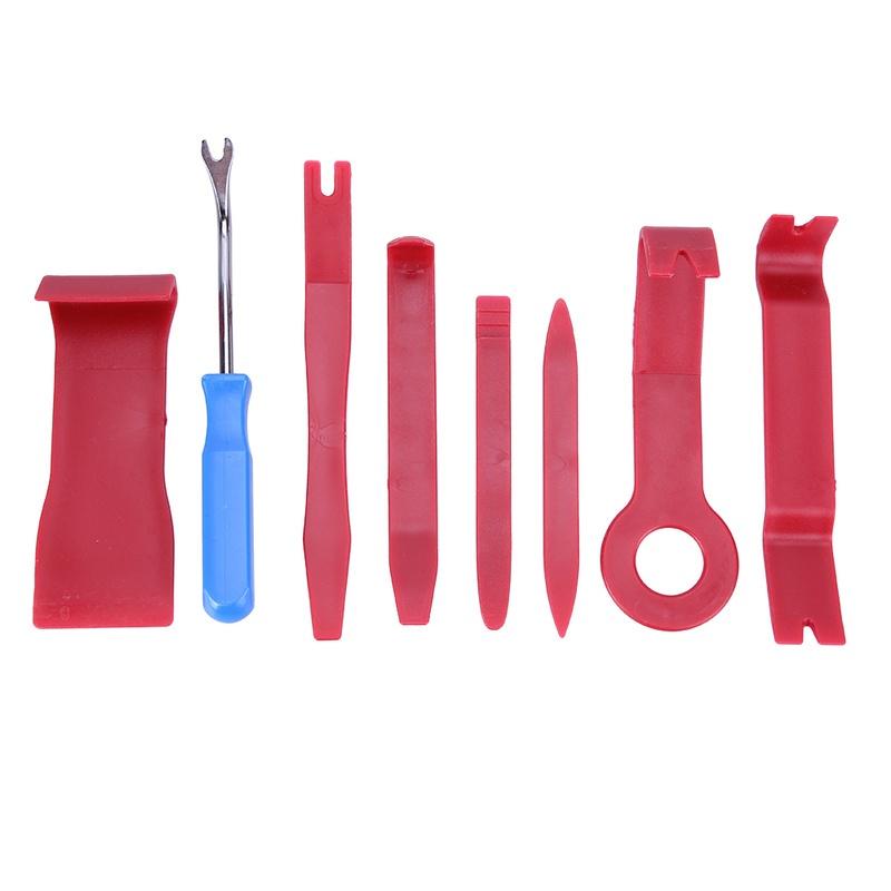 8 PCS Hard Plastic Auto Radio Panel Clip Panel Trim Dashboard Removal Opening Tool Set DIY Auto Repar