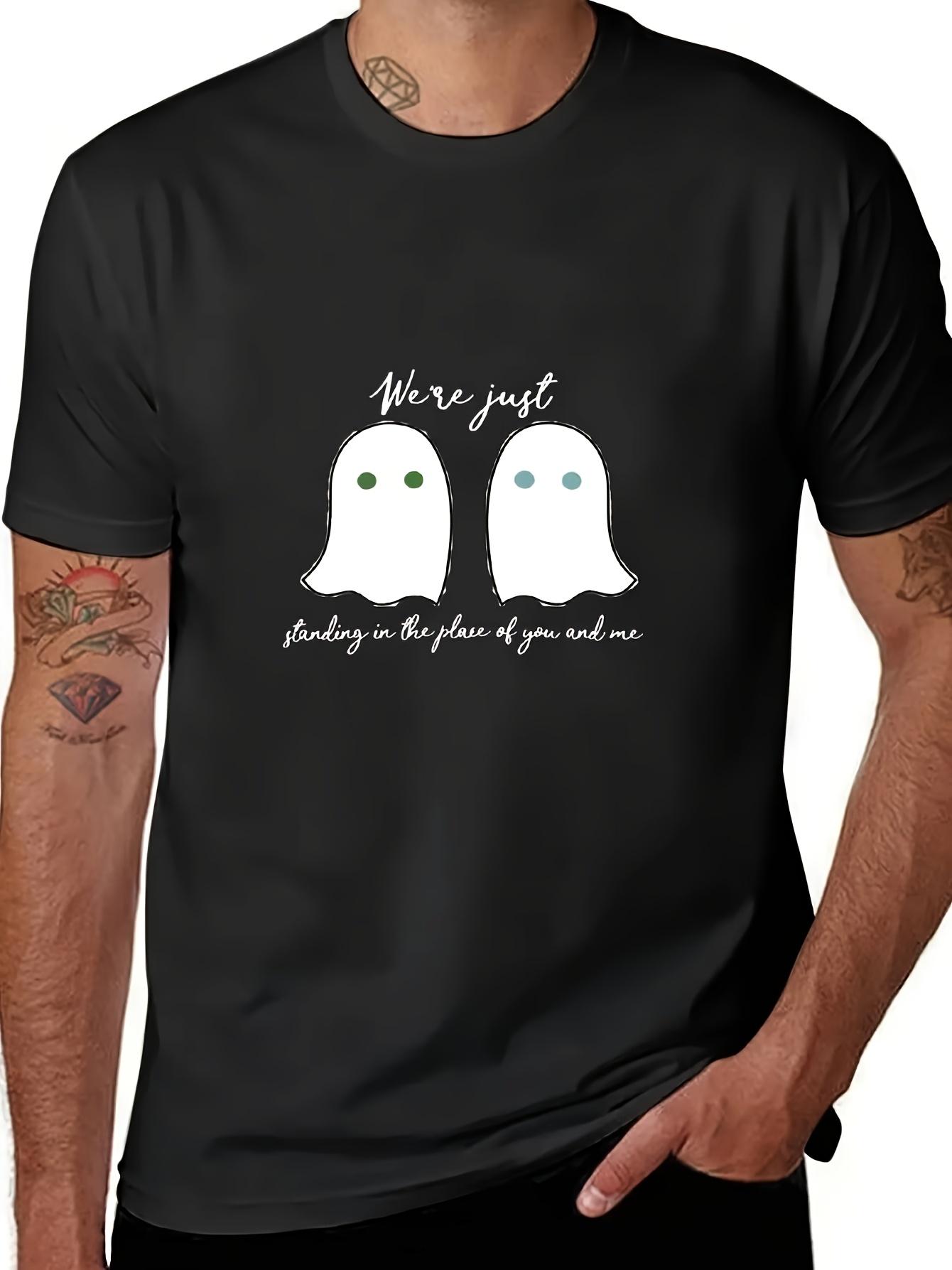 T-Shirt Y2K Two Ghosts Larry Stylinson Black Regular Fit S