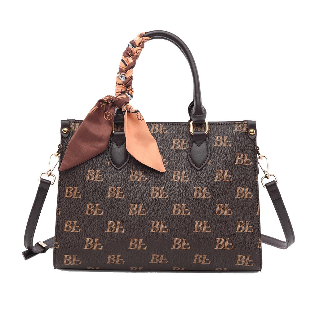 Handbag Fashion Letter Printed Women's Bag Texture Large Capacity Tote Bag Daily Commuter Shoulder Bag