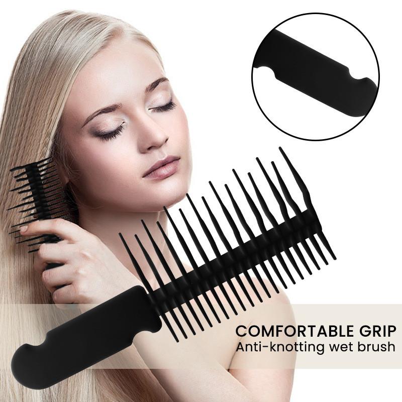 Detangling Hair Brush For Wet Hair Antiknoting Styling Tool With Ergonomic Plastic Build For All Ages