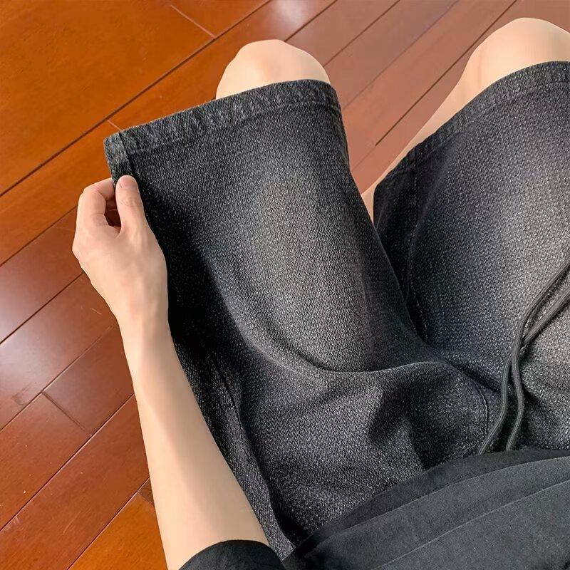 JYL Мужские Джинсы Винтажные Американские Уличные Широкие Повседневные Джинсовые Брюки L