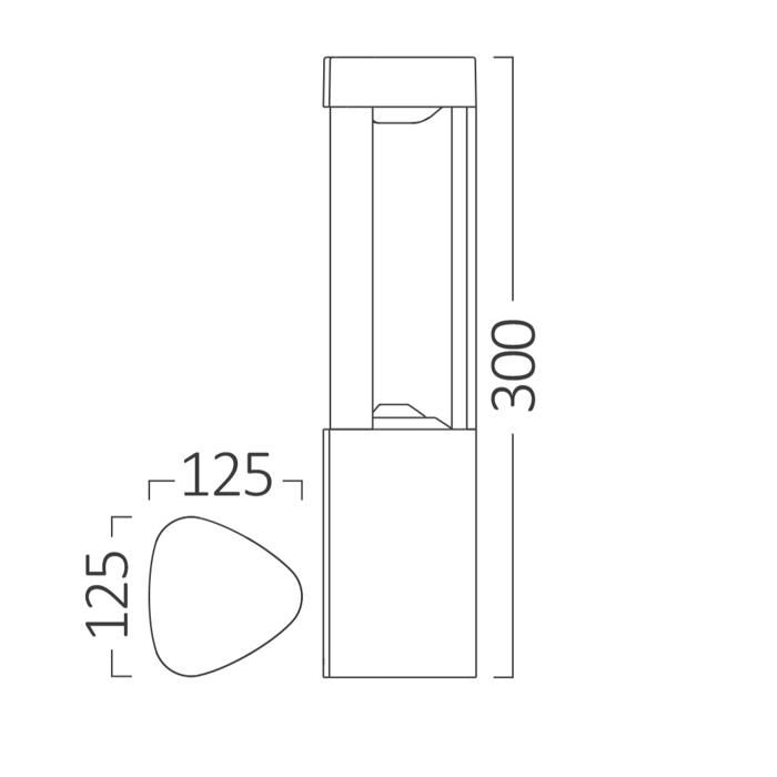 Borne Dallas-300 LED 7W 3000K IP54