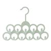11 Holes Clothes Tie Belt Shawl Scarf Hanger Display Holder Closet Organizer Hook Drop Ship