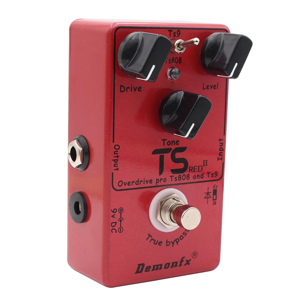 Demonfx TS Overdrive Guitar Effect RED/OverDrive TS-style