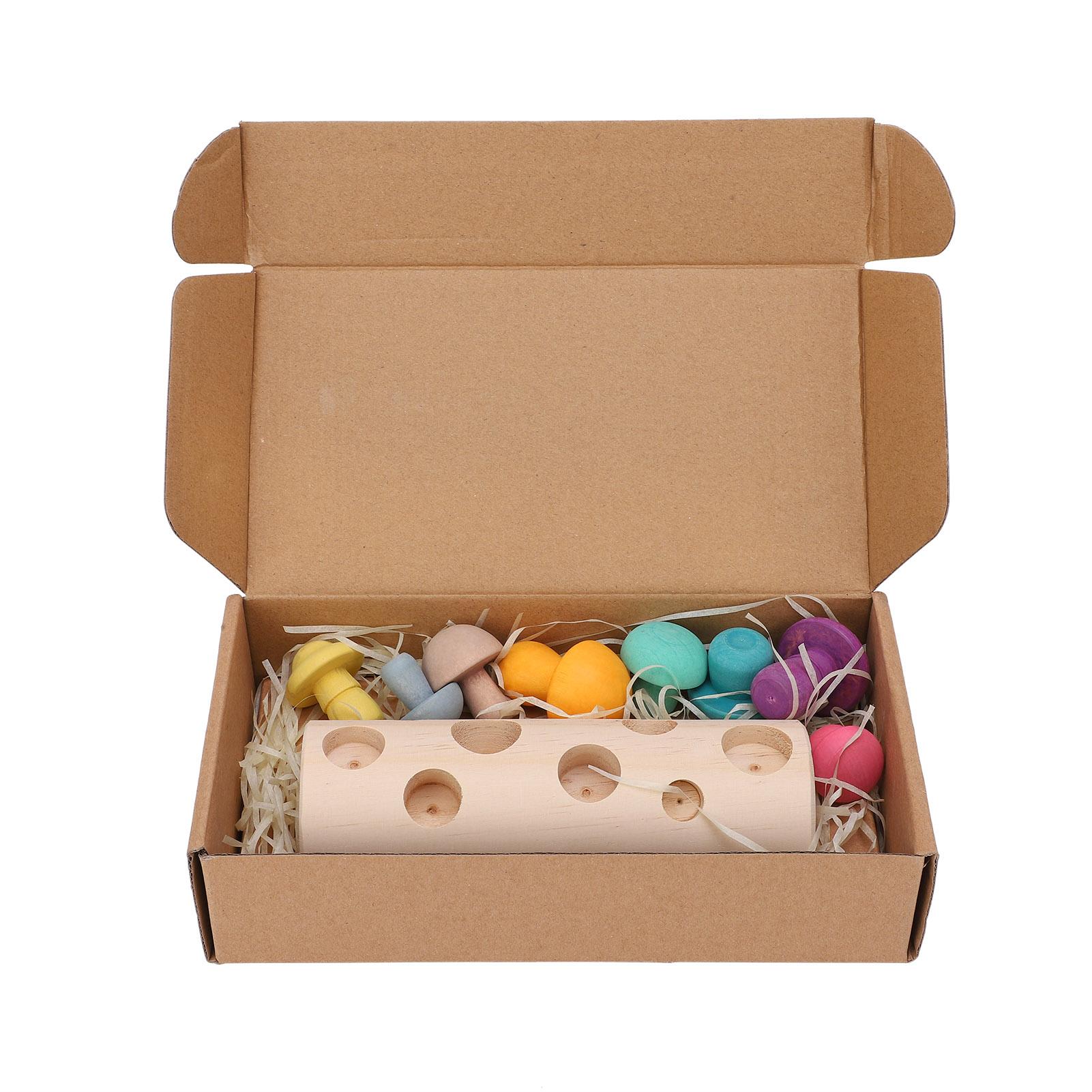 

Mushroom Picking Game Concentration Training Wooden Matching Educational Toys Gift