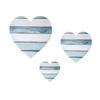 3 Pcs Wooden Heart Wall Decor Vintage Heart Shaped Wall Sign Rustic Hanging Love Plaque for Kitchen Bedroom Bathroom Living Room Farmhouse Decor