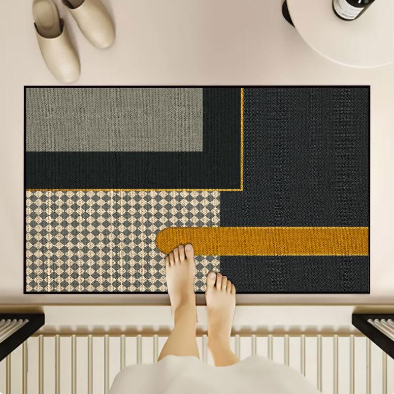 Entrance Door Mat Foot Mat Water Absorbing and Anti Slip Entrance Door Bathroom Entrance Hall Kitchen Carpet