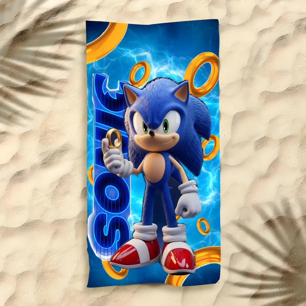 Game S-Sonic Soft Pool Gift For Travel Gym Shower Camping Quick Dry Sports Large Beach Towels