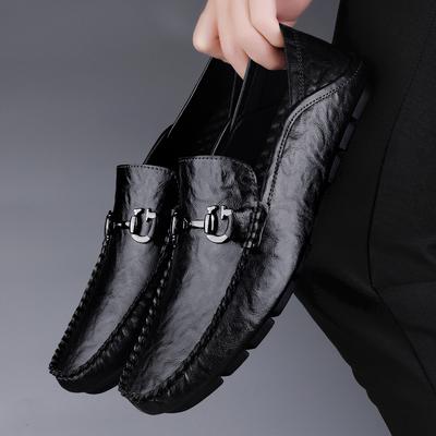 Mode Mode Echtes Leder Herren Freizeitschuhe Luxus Formelle Herren Slipper Business Mokassins Italienische Atmungsaktive Slipper Herren Bootsschuhe