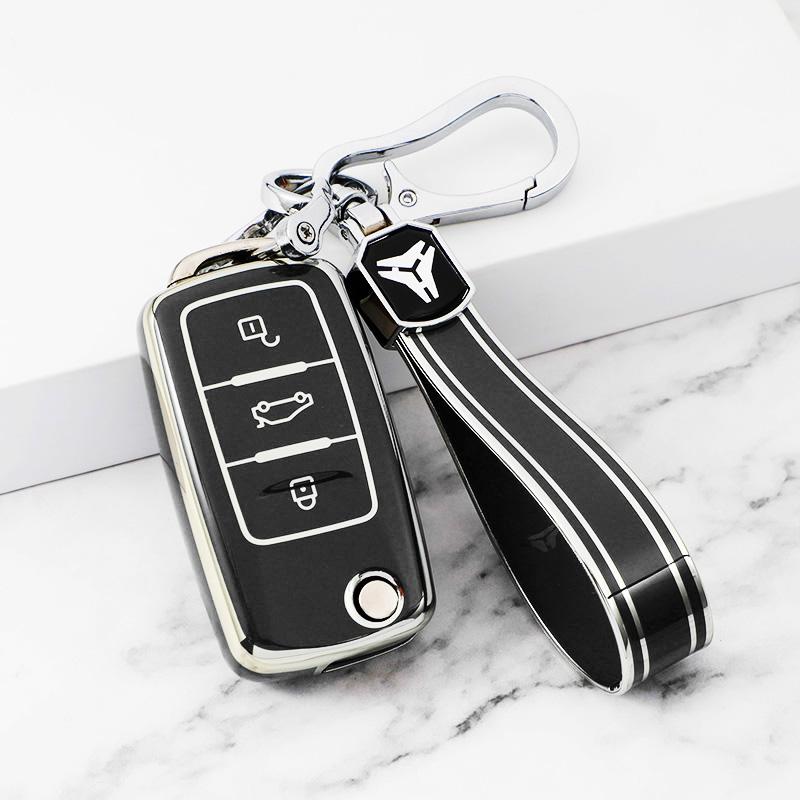 Car Remote Key Case Cover for Volkswagen VW Polo Golf Passat TiguanBeetle Caddy T5 Up Eos Skoda Octavia Seat Leon Altea Fob