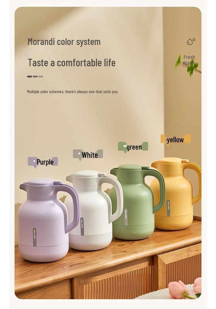 Large Capacity Electric Kettle with Insulated Glass Inner Liner - 48-Hour Thermal Flask for Dorms and Homes