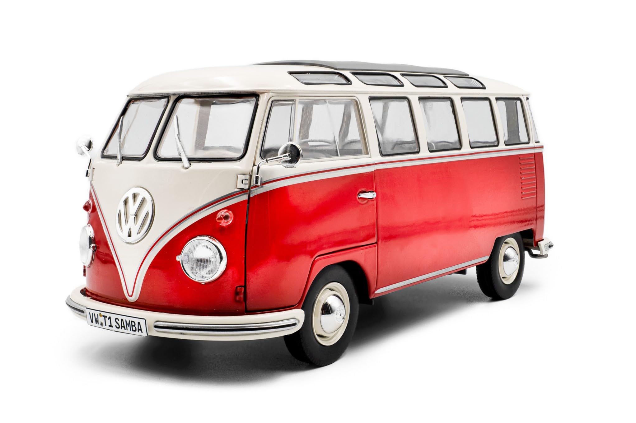 

Solido Volkswagen T1 Samba 1962 Автобус SOLIDO T1 Samba 1/18 Красно-белый
