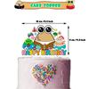 Alien Pou Cartoon Party Decoration Includes Cake Toppers, Balloons, a Banner
