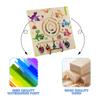 Wooden Montessori Children Toys Magnetic Color Matching Maze Dinosaur Board Learning Education Improve Cognition Kids Gift Toy