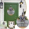  Of Painting-Welcome Sign Front Door Hanger With Changeable Pendant