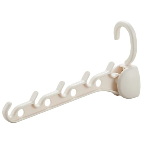 Like-it Laundry and Indoor Drying Hanger, Approx. 5cm Wide X 25.5cm Deep X 13.5cm High, White, Made In Japan, Laundry, Curtain Rail, Handle, Indoor Dr