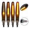 Motor LED Vloeiend Water Knipperlicht Buigbaar Knipperende Signalen Lamp Universeel Motorfiets Richtingaanwijzer Licht Ingebouwd Relais 12V Knipperlicht