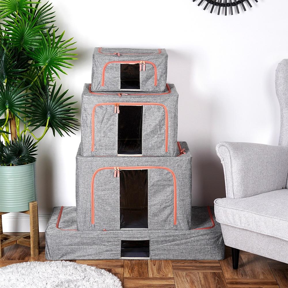 Pokrowiec Organizer Torba Na Pościel Koce Ubrania Odzież Ze Stelażem 68L