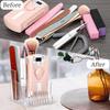 1PC Nail Drill Bits Holder Display Clear Display Box Transparent Makeup Organizer Nail Manicure Tools Acrylic Display