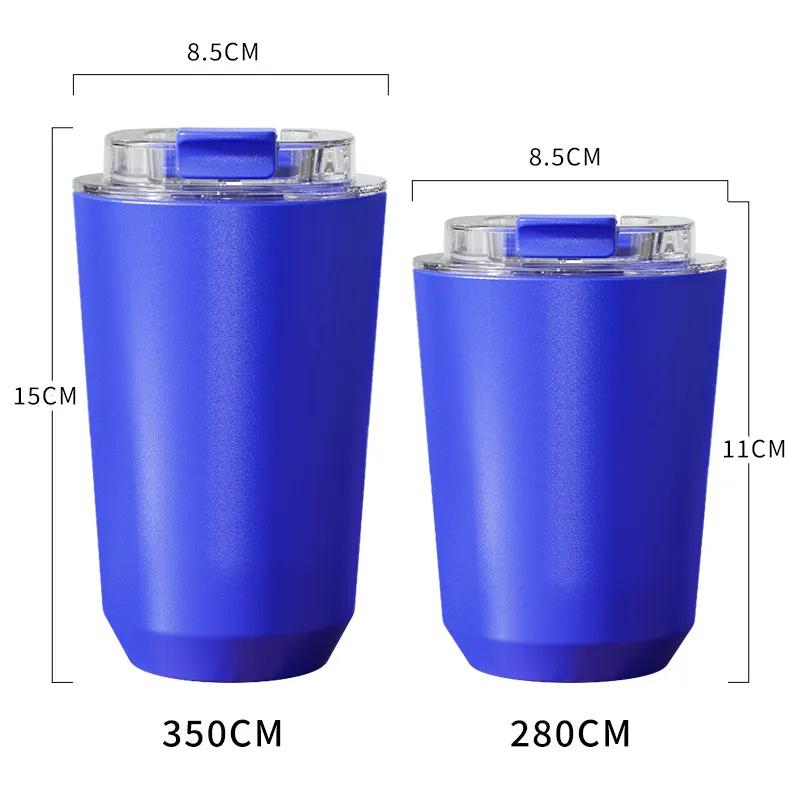 14oz Stainless Steel Insulated Cup Double-Layer Vacuum Direct Drinking Coffee Cup Creative Car Portable Water Cup Water Bottle YLE432