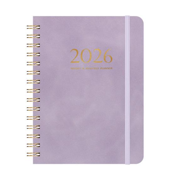 2026 Weekly Monthly Planner Portable A5 Size Agenda Notepad Stylish Design Schedule Book School Supplies