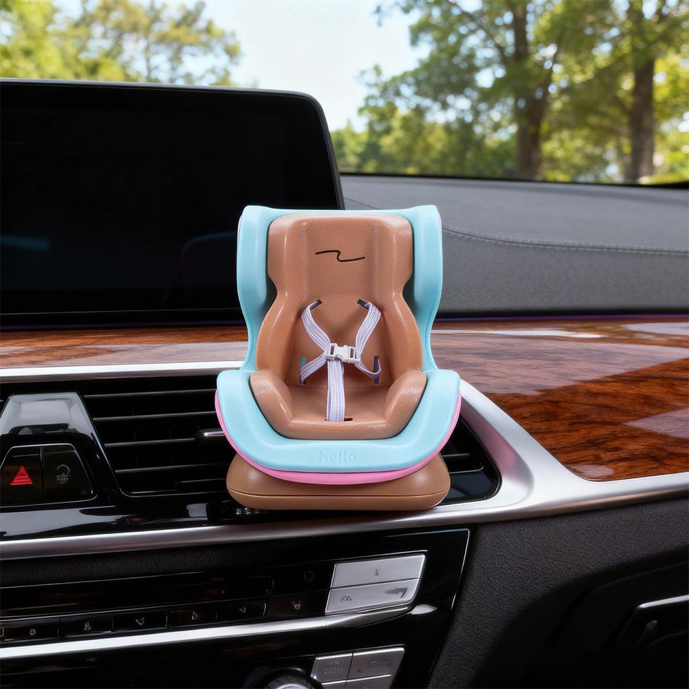 Plastic Car Doll Safety Seat Durable Car Air Exhaust Decoration Doll Car Seat  Car Interior Styling