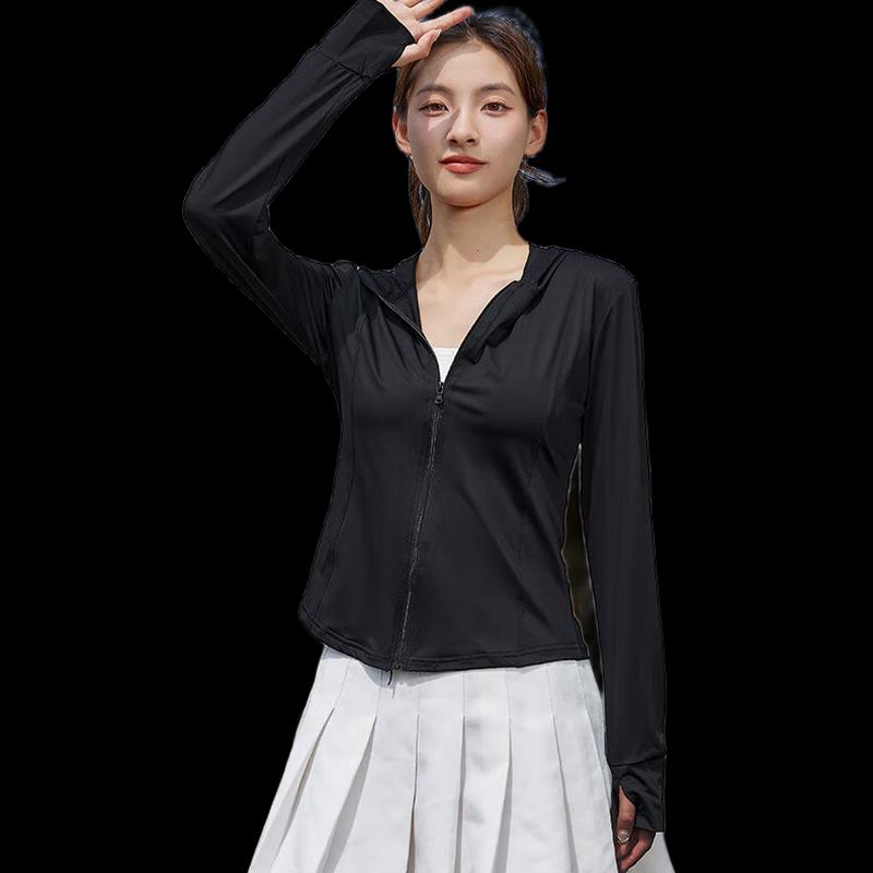 GUTENG Women s Hooded Ice Silk Sun Protection Jacket