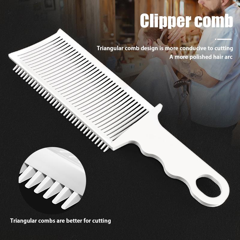 Peigne de Coupe de Coiffeur Professionnel pour Hommes Réglable S Arc Hybride Plateau Plat Tondeuse à Cheveux Fade Brosse Outil de Coiffage de Salon