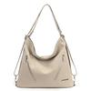 Niche Texture Soft Leather Large Capacity Backpack Casual Multi-functional Backpack Single Shoulder Messenger Bag
