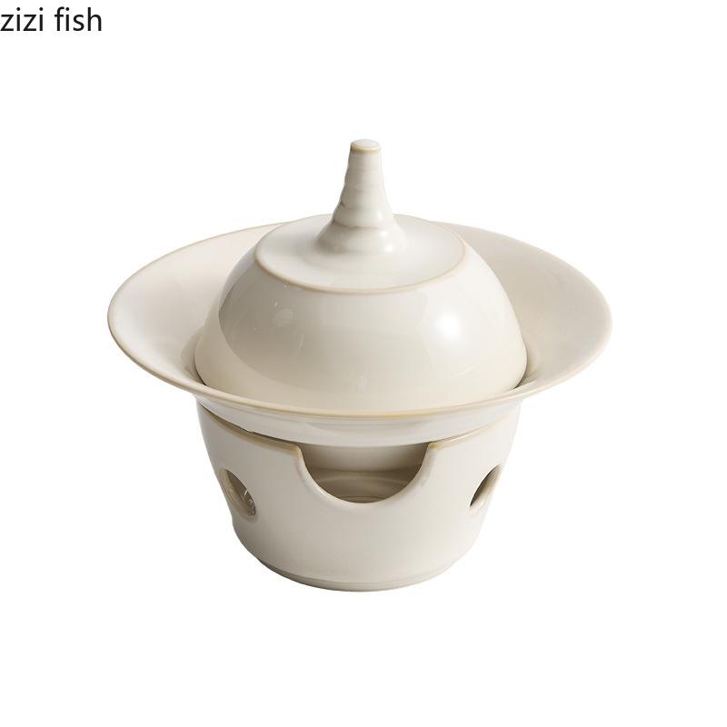 Ceramics Dining Plate Heating Furnace Insulation Tray Dessert Bowl Stew Sashimi Plate Fruit Dish Salad Bowl Soup Plates Tray